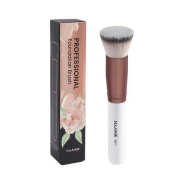 Imagem de Pó De Base Denso E Macio Para Mulheres, Blush E Pincel De Contorno Maa