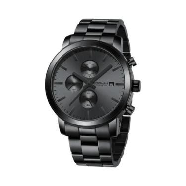 Imagem de Relógio De Luxo Masculino À Prova d'Água Em Aço Inoxidável Cronógrafo 