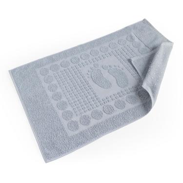 Imagem de Toalha De Piso Wave Gramatura 700g/m² Antiderrapante 01 Peça 100% Algodão - Céu Nublado