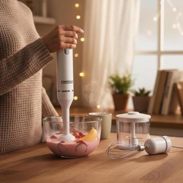 Imagem de Kit Mixer Processador Batedor Alimentos 3 em 1 220V Multifunção Cozinh