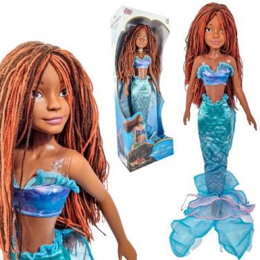 Imagem de Boneca A Pequena Sereia Ariel 50 Cm Filme Disney - Baby Brink, Azul