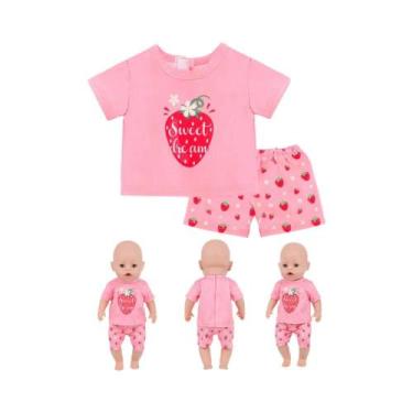 Imagem de Roupa De Boneca Reborn De 43cm (18 Polegadas) Para Bonecas Bebê, Com T