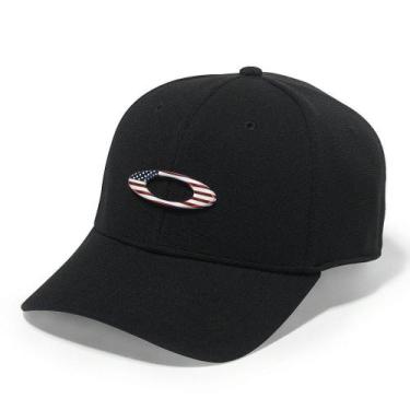 Imagem de Boné Oakley Tincan Cap Preto/American Flag, S/M