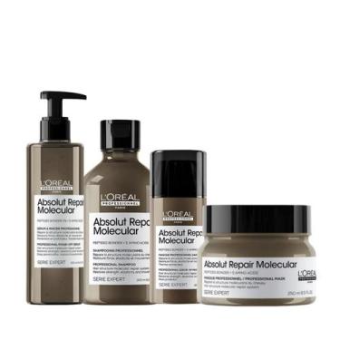 Imagem de Loreal Absolut Repair Molecular Shampoo + Leave-in + Sérum + Mascara 2