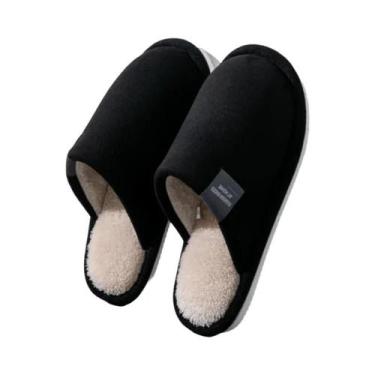 Imagem de Chinelos De Inverno Masculinos Quentes, Antiderrapantes, Macios E Conf