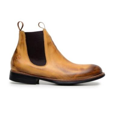 Imagem de Bota Masculina Em Couro Whisky Coturno Botina Rodeio Passeio - Laredo,