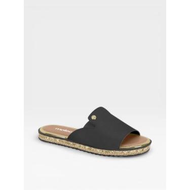Imagem de Chinelo Slide Feminino Moleca Calce Facil Preto, Napa gales, Preto, 37