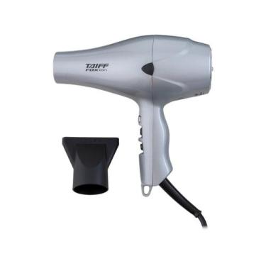 Imagem de Secador de Cabelo Profissional Taiff Fox Íon Prata -110V, Prata, 110V