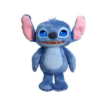 Imagem de Boneco Stitch Pelúcia Disney Olhos LCD Brinquedo Interativo - Sunny Br