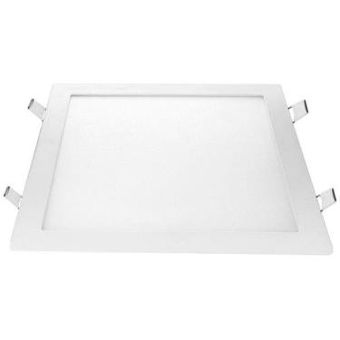 Imagem de Plafon Painel Quadrado Led Embutir 24w Branco Neutro 4000k - Ourolux
