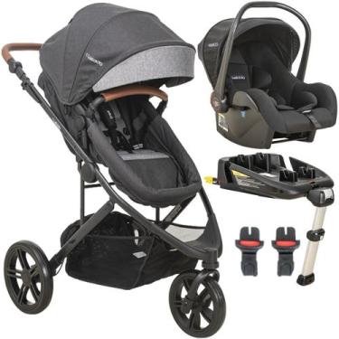 Imagem de Carrinho de Bebe Bebe Conforto Base ISOFIX Kiddo Trek Melange Grafite