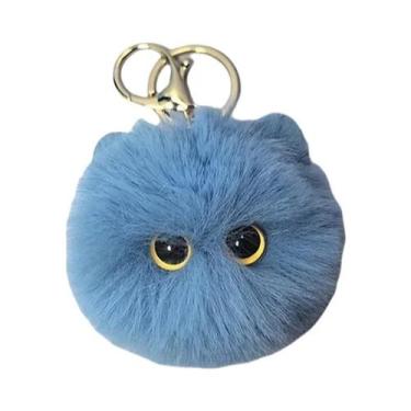 Imagem de Chaveiro De Pelúcia De Gato Fofo, Boneco De Desenho Animado, Pingente 