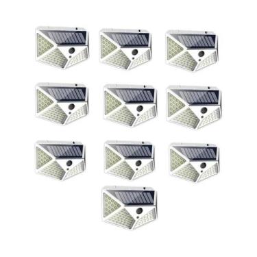 Imagem de 12 Luzes Solares de Parede com Sensor de Movimento - 100 LEDs - Ilumin