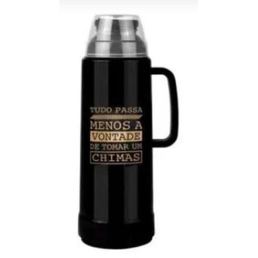 Imagem de Garrafa Termica Use 1l Farroupilha Preta Mor - Redemac Bomagg