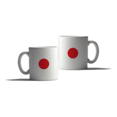 Imagem de Caneca Personalizada Presente Japão Ásia País Bandeira - Obds, Branco 