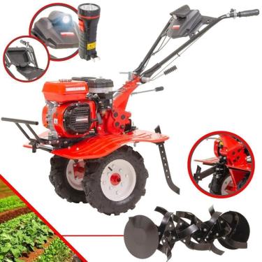 Imagem de Motocultivador MCG 780-A a Gasolina 4T 7HP com 24 Lâminas Cultivadoras e Lanterna de LE...
