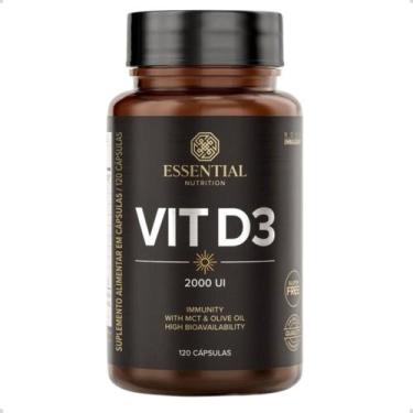 Imagem de Vitamina D3 2000 UI (120 Cápsulas) 103g Essential - Essential Nutritio