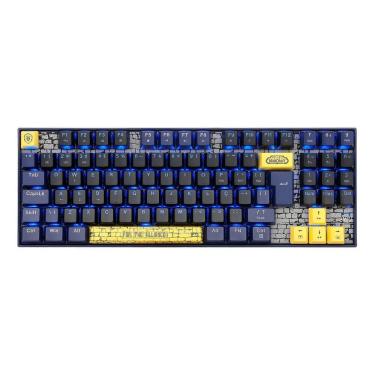 Imagem de Teclado Mecânico Gamer Redragon World of Warcraft, LED Azul, Switch Blizzard, ABNT2, TKL, Preto/Azul