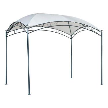 Imagem de Gazebo De Aco Com Cobertura Branca 260x300x200 Cm Occo, Branco