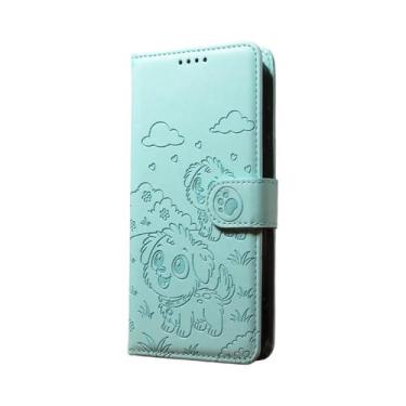 Imagem de Capa De Couro Magnética Para iPhone Com Design De Cachorrinho, Capa Fl