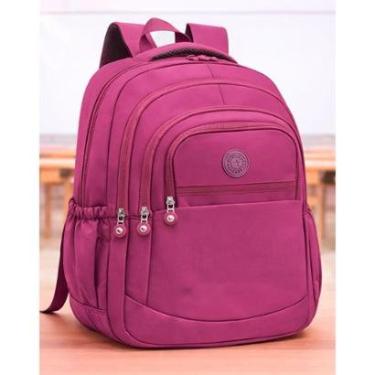 Imagem de Mochila Feminina Escolar Grande Estudante Adolescente Universitário Espaçosa-Unissex