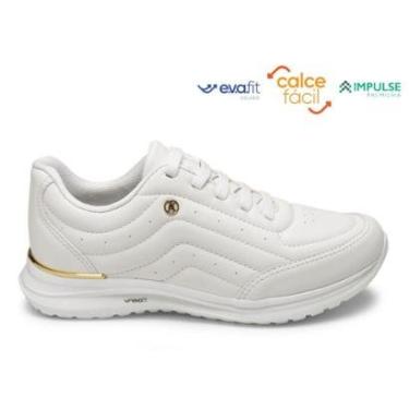 Imagem de Tênis branco esportivo Kolosh confortável K8428B - Feminino Cor:;Tamanho:37;Gênero:Femi...
