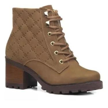 Imagem de Bota Feminino Pegada Coturno Em Couro Salto Grosso 281305 05-Feminino