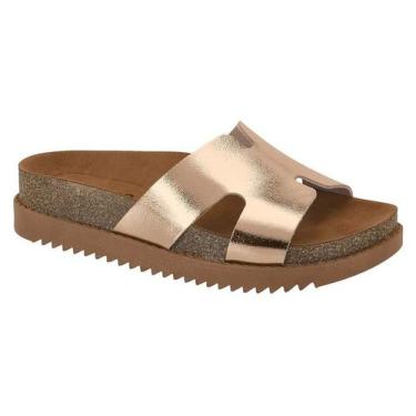 Imagem de Sandália Moleca  Flatform, Ouro rosado, 38