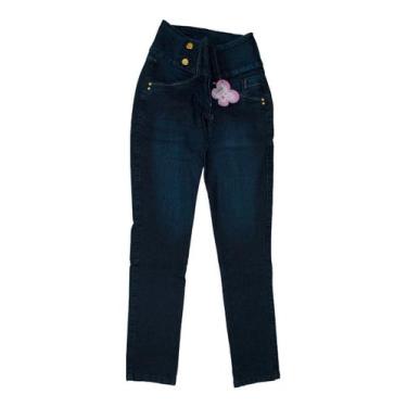 Imagem de Calça Jeans Infantil Menino Menina - anjo da mamãe, Terracota, 16