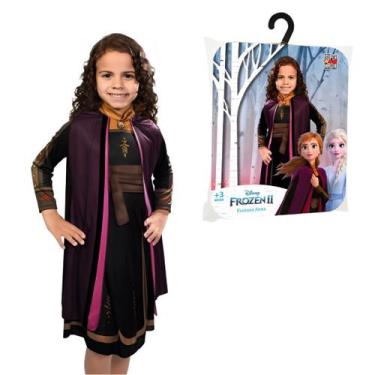 Imagem de Fantasia Anna Clássica Frozen 2 Disney Infantil Criança Feminino Nova 