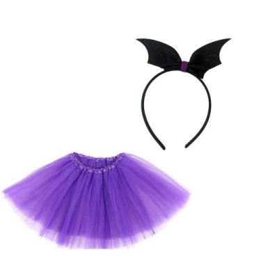 Imagem de Fantasia Adulto Carnaval Vampira - Tiara + Saia Tutu - 7 Lobos