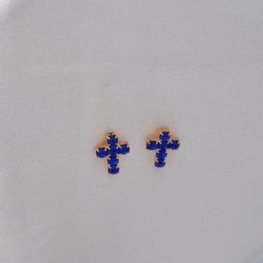 Imagem de Brinco Cruz pequeno banhado a ouro 18k Hipoalergênico Livre de Níquel 