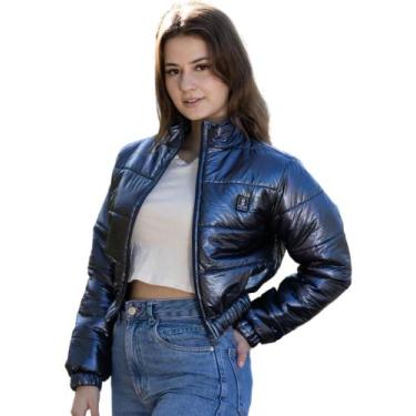 Imagem de Jaqueta puffer blue resinado fem - CRISTIVEM, Azul, M