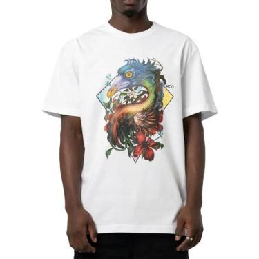 Imagem de Camiseta MCD Espada Pipa Pasaro Bailon SM25 Masculina Branco, GG, Bran