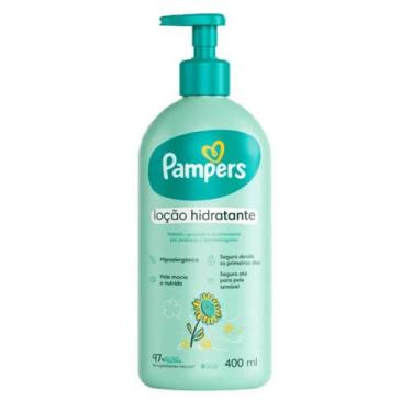 Imagem de Loção Hidratante Bebê Pampers 400ml Girassol Hipoalergênica Pele Sensí