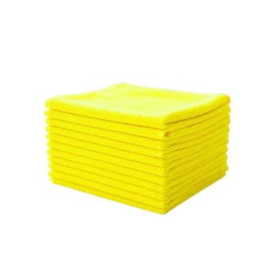 Imagem de Pano Microfibra 38x38cm Amarelo Com 20 Unidades - TTS