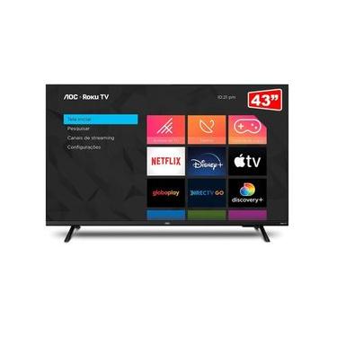 Imagem de Smart Tv Aoc Roku Dled 43" Full Hd S5135 3 Hdmi