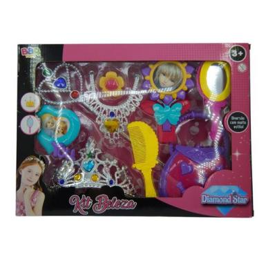 Imagem de Kit de Beleza Infantil com Colar de Pedra Amarela BBR R3358