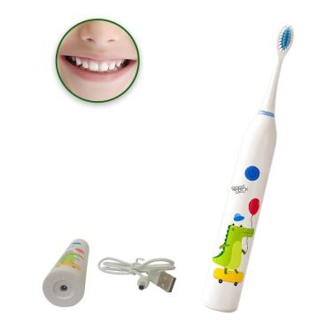 Imagem de Escova Dental Eletrica Recarregavel 6 Velocidades Lingua Gengiva Limpeza Oral Profunda Higiene Bucal Saude