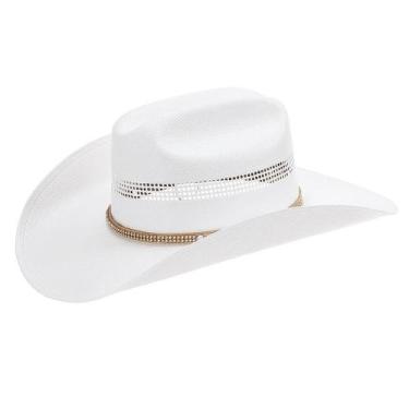 Imagem de Chapéu Country Copa Trabalhada Americano Twister Branco - Mundial 1886
