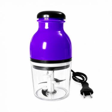 Imagem de Mini Processador Elétrico Picador de Alimentos com Copo Transparente 1