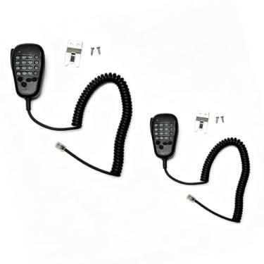 Imagem de TDYU Microfone de mão Mh-48a6j 6 pinos DTMF compatível com Yaesu FT-7800R FT-7900R FT-8800R FT-8900R FT-2900R FT-1500 FT-8100 FT-8100M FT-8500 FT-8800 Rádio Walkie Talkie Pacote com 2