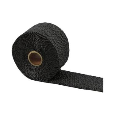 Imagem de Fita Protetora Térmica Para Escapamento De Moto Preta 5M Em Fibra De V