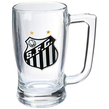 Imagem de Caneca Vidro Santos Times de Futebol Transparente