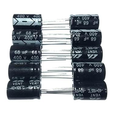 Imagem de Capacitores eletrolíticos peças, conjunto de componentes eletrônicos de radiais