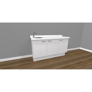 Imagem de Balcão Para Dentistas Triplo Com Pia