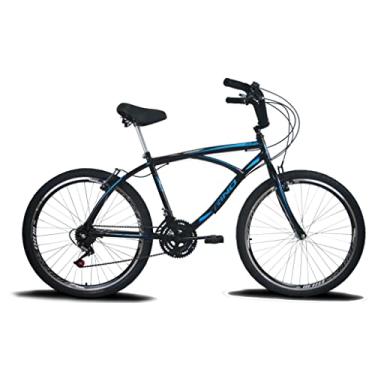 Imagem de Bicicleta Caiçara Beach Aro 26 18v (Preto/Azul)