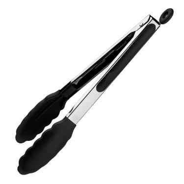 Imagem de Pegador Multiuso Inox e Silicone 30cm Preto Up Home UD190