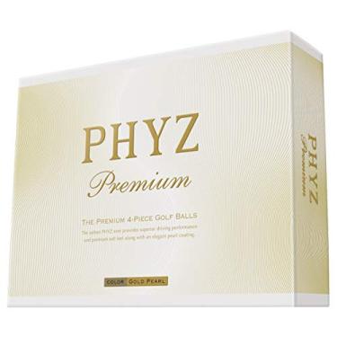 Imagem de Bolas de golfe premium Bridgestone Phyz, 1 dúzia (pacote com 12), pérola dourada PMGX