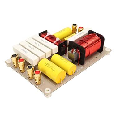 Imagem de Crossover passivo de 2 vias, divisor de frequência com alta potência, proteção de agudos, peças de crossover de áudio e vídeo de 800 W para alto-falantes de palco de conferência profissional
